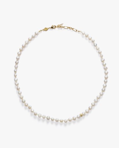 Anni Lu Petit Stellar Pearly Necklace Gold