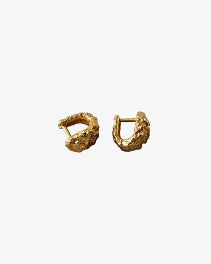 Nootka Jewelry Mini Clay Earrings Gold