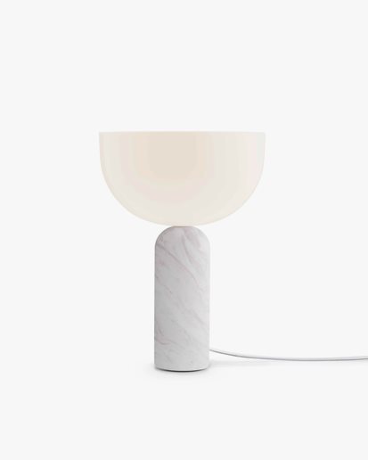 New Works Kizu Table Lamp Small White Marble