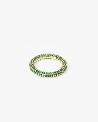 Izabel Display Colorful Ring Green Gold