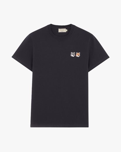 Maison Kitsuné Double Fox Head Patch Classic T-Shirt Anthracite