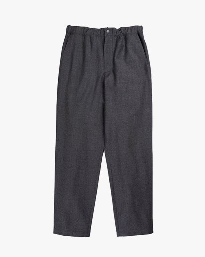 Norse Projects Ezra Wool Flannel Trousers Charcoal Melange