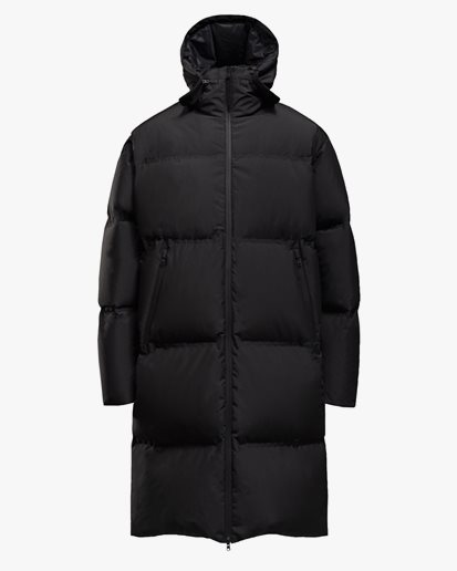 Norse Projects Long Down Jacket Black