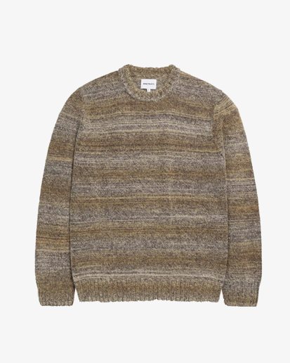 Norse Projects Sigfred Space Dye Sweater Heathland Brown