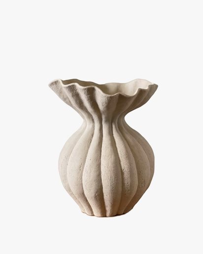 Lincarl Ceramics Seedcase Vase I Off White