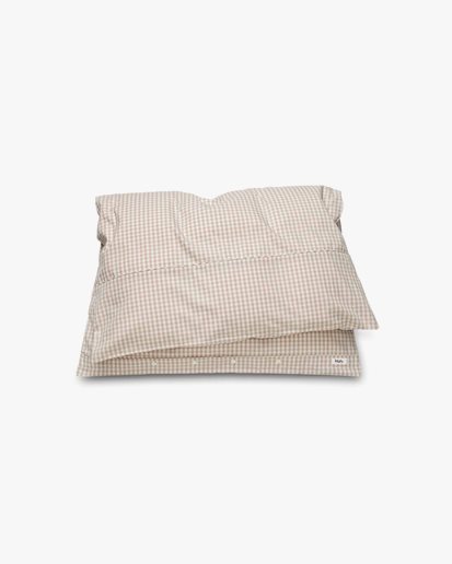 Lalaby Classic Baby Bedding Gingham Beige