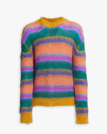 Marni Striped Mohair Sweater Multicolor