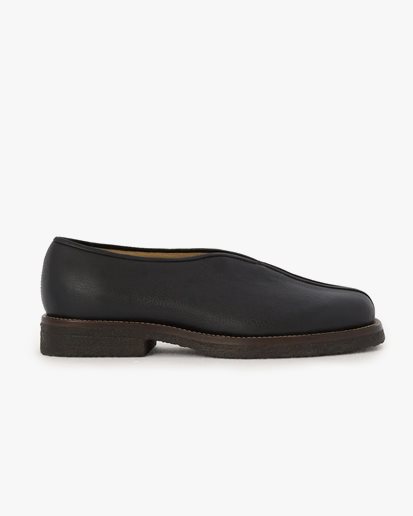 Lemaire Man Piped Slippers Black
