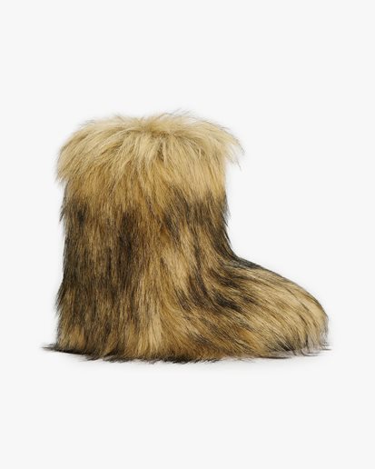 Stand Studio Ryder Faux Fur Boots Natural/Brown