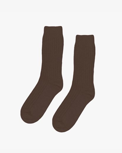 Colorful Standard Merino Wool Blend Sock Coffee Brown