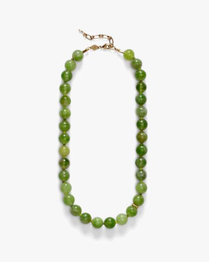 Anni Lu Green Bowl Necklace Gold