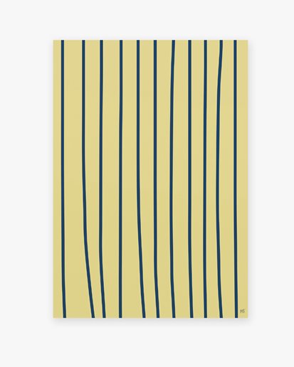 Wall Of Art Annika Hultgren Blue Stripes