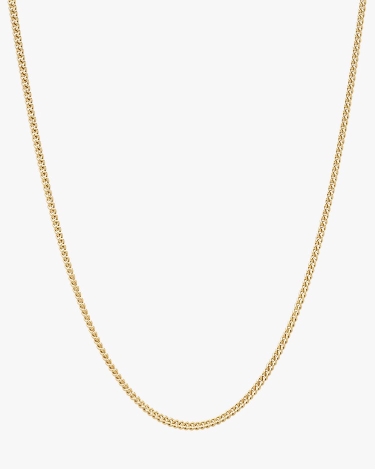 Tom Wood Curb Chain Necklace Slim Gold
