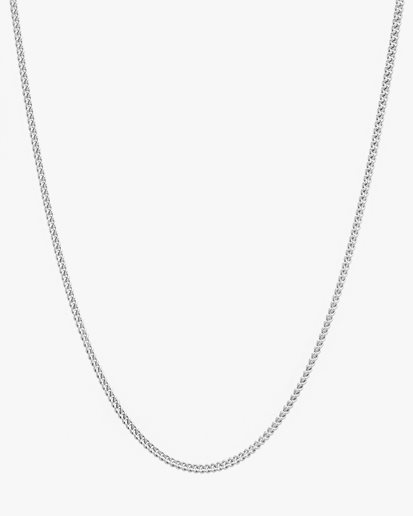 Tom Wood Curb Chain Necklace Slim Silver