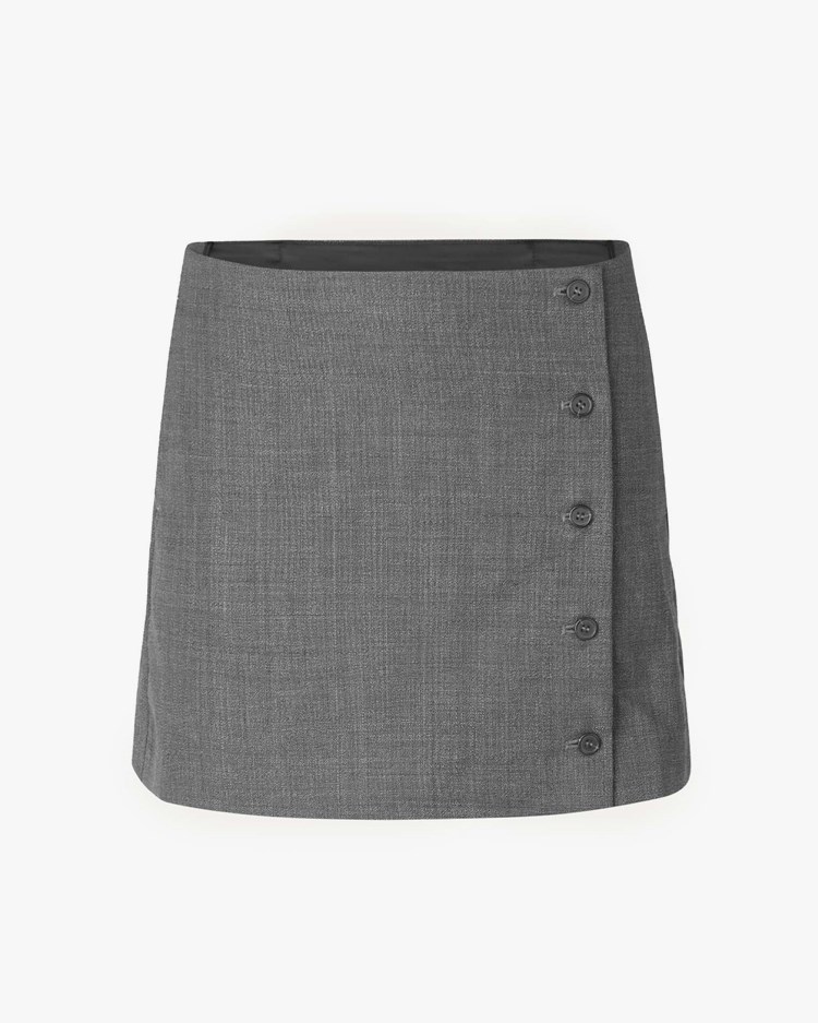 The Garment Windsor Skirt Grey Melange
