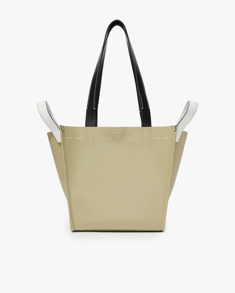 Proenza Schouler Large Mercer Leather Tote Stone