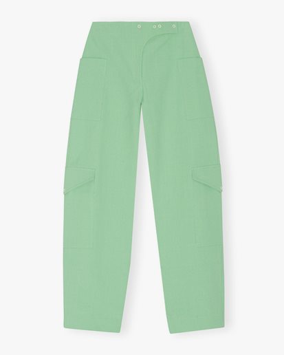 Ganni Suiting Trousers Peapod