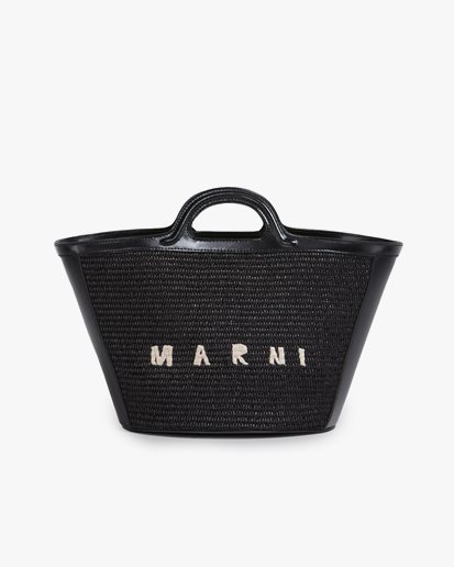 Marni Tropicalia Tote Bag Small Black