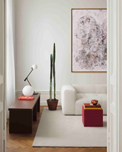 Layered Classic Solid Wool Rug Bone White