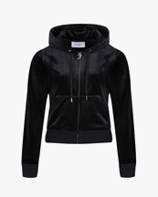 Juicy Couture Robertson Classic Velour Hoodie Black