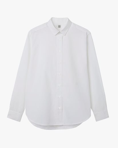 Toteme Signature Cotton Shirt White