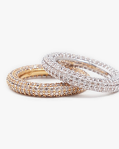 Izabel Display Colorful Ring Beige Silver