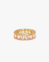 Izabel Display Colorful Ring Chunky Beige Gold