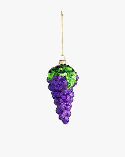 &Klevering Glass Christmas Ornament Grape