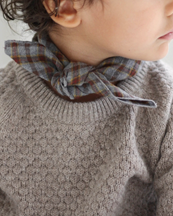 Lalaby Eddie Scarf Grey Check