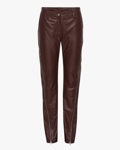 Remain Perne Pants Leather Decadent Chocolate