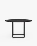 New Works Florence Dining Table Ø120 Black Marquina
