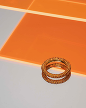 Izabel Display Colorful Ring Orange Gold