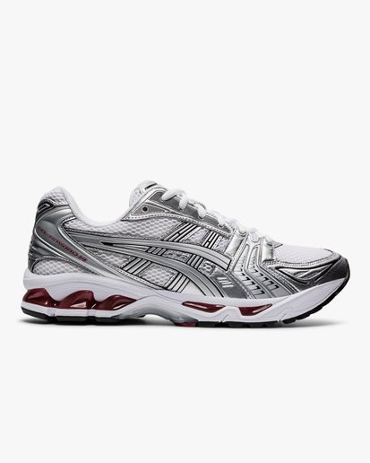Asics Gel-Kayano 14 White/Pure Silver/Red