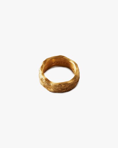 Nootka Jewelry Chunky Ring Gold