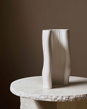 Ferm Living Moire Vase Off White