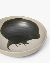 Ferm Living Omhu Bowl Large Off White/Charcoal
