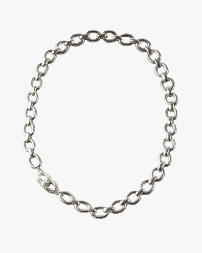 Nootka Jewelry Loop Necklace Silver