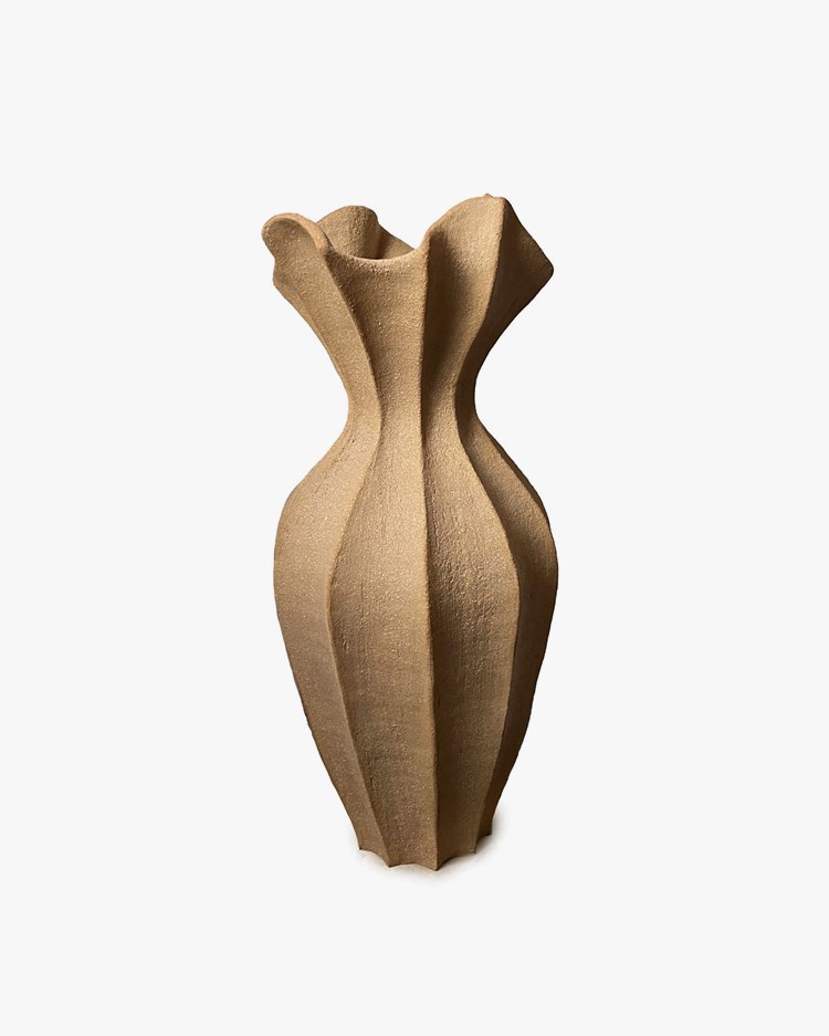 Lincarl Ceramics Seedcase Vase Ii Sand