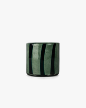 Calore Curve Candle Holder Green