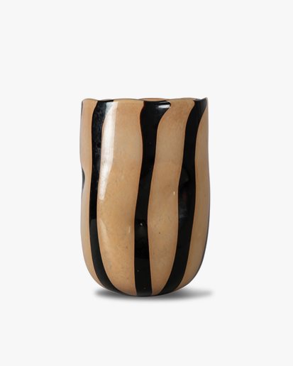 Curt Vase Black/Beige