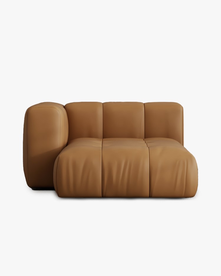 Layered Cecco Lounge Left Leather Brandy