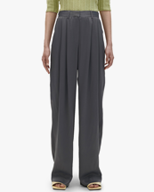 House of Dagmar Wide Suit Pant Charcoal