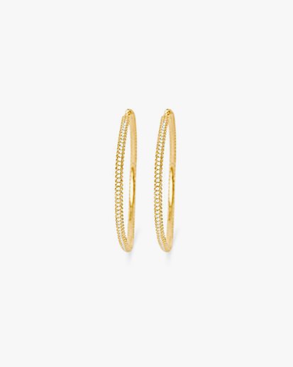 Muli Collection Iconic Maxi Pave Hoops Gold