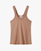 Lemaire Rib Tank Top Raw Umber