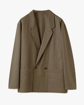 Lemaire Db Workwear Jacket Olive Brown