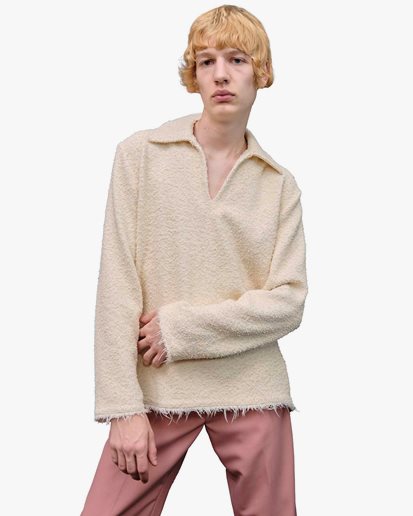 Séfr Luis Sweater Fringed Cream