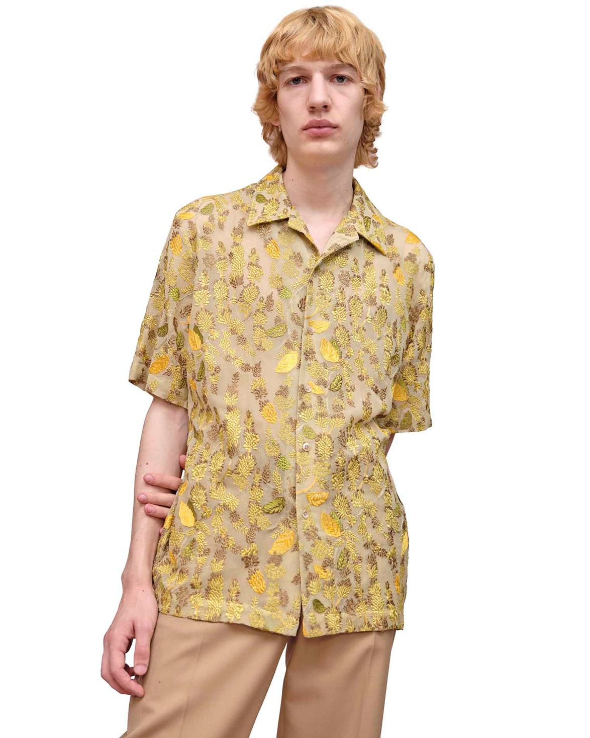 sefr yellow summer wool shirt | www.360healthservices.com