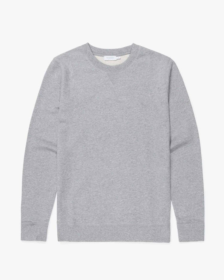 Sunspel Sweatshirt Grey Melange