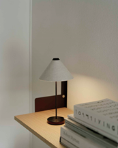 New Works Brolly Portable Table Lamp Linen