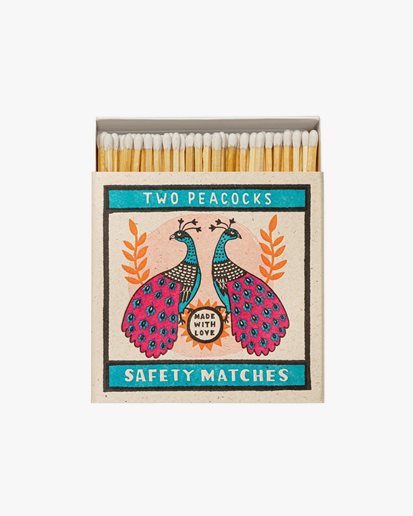 Two Peacocks Match Box